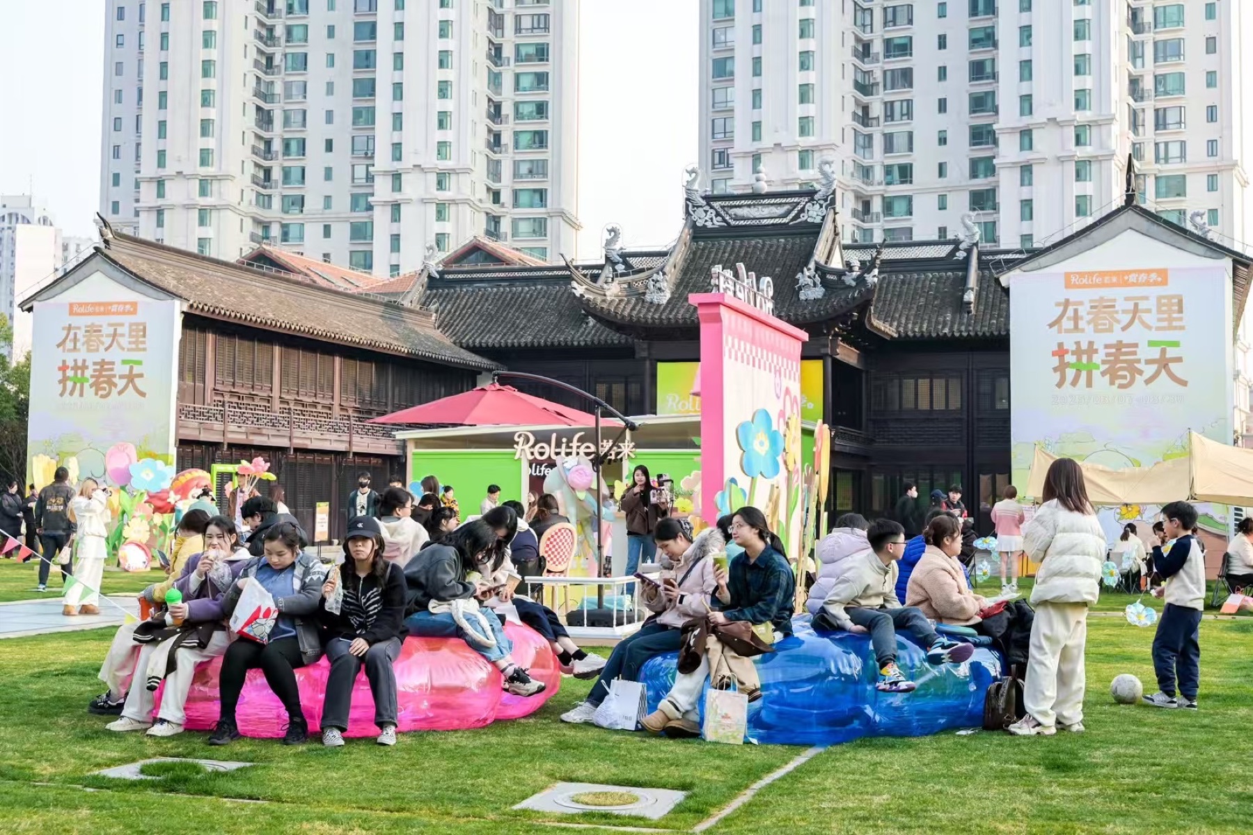 上海苏河湾万象天地，若来赏春季现场照片 11